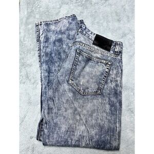 Grindhouse Jeans Men's 36x32 Distressed Hip‎ Hop Grunge Skater Slim Fit Straight